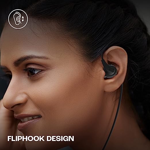 JBL Endurance Run 2, Sports in Ear Wired Earphones with Mic, Pure Bass, Sweatproof, Flexsoft eartips, Magnetic Earbuds, Fliphook & TwistLock Technology with Voice Assistant Support for Mobiles (Black) JBL Endurance Run 2, Sports in Ear Wired Earphones with Mic, Pure Bass, Sweatproof, Flexsoft eartips, Magnetic Earbuds, Fliphook & TwistLock Technology with Voice Assistant Support for Mobiles (Black)